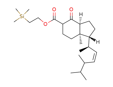 (1R,3aS,7aR)-7a-Methyl-4-oxo-1-((Z)-(R)-1,4,5-trimethyl-hex-2-enyl)-octahydro-indene-5-carboxylic acid 2-trimethylsilanyl-ethyl ester