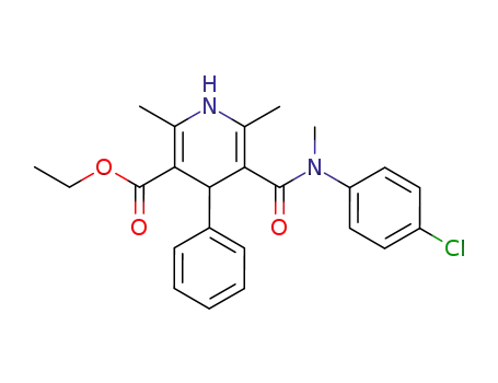 4-phenyl-5-ethoxycarbonyl-2,6-dimethyl-1,4-DHP-3-carboxylic acid N-(p-chlorophenyl)-N-methylamide