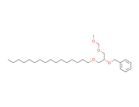 Molecular Structure of 143516-78-3 (Benzene,
[[2-(hexadecyloxy)-1-[(methoxymethoxy)methyl]ethoxy]methyl]-, (R)-)