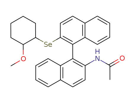 Molecular Structure of 143503-80-4 (Acetamide, N-[2'-[(2-methoxycyclohexyl)seleno][1,1'-binaphthalen]-2-yl]-)