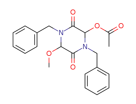 2,5-Piperazinedione, 3-(acetyloxy)-6-methoxy-1,4-bis(phenylmethyl)-