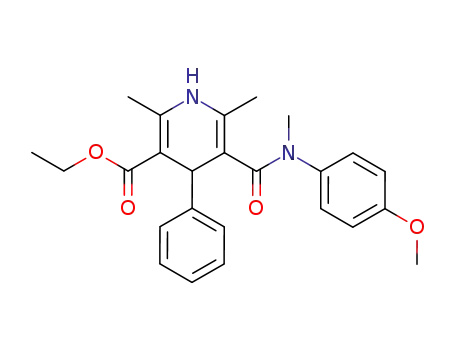 4-phenyl-5-ethoxycarbonyl-2,6-dimethyl-1,4-DHP-3-carboxylic acid N-(p-methoxyphenyl)-N-methylamide
