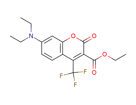 Ethyl 7-(diethylamino)-2-oxo-4-(trifluoromethyl)-2H-1-benzopyran-3-carboxylate