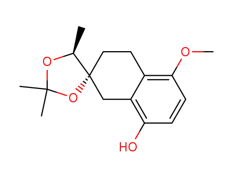 (+/-)-5'-methoxy-2,2,5-trimethyl-3',4'-dihydrospiro<1,3-dioxolan-4,2'(1'H)-naphthalen>-8'-ol