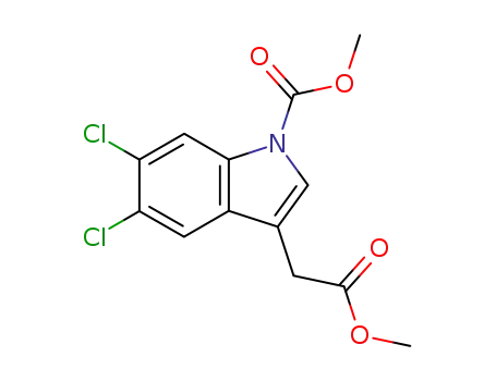 methyl 5,6-dichloro-1-methoxycarbonylindole-3-acetate