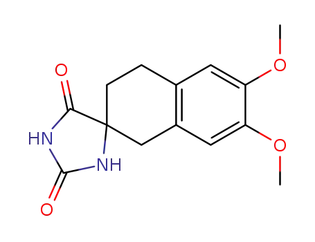 Molecular Structure of 35485-64-4 (2-spirohydantoin-6,7-dimethoxytetrahydronaphthalene)