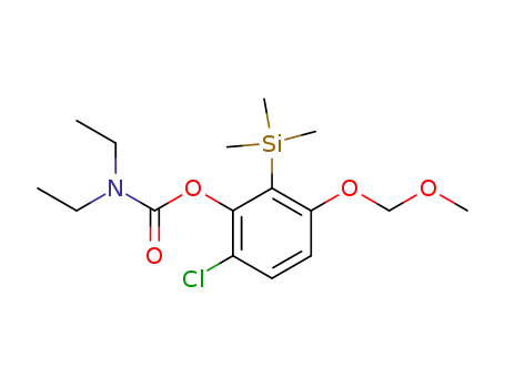 N,N-diethyl O-(6-chloro-3-methoxymethoxy-2-trimethylsilylphenyl) carbamate