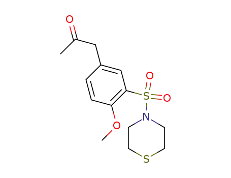 1-[4-Methoxy-3-(thiomorpholine-4-sulfonyl)-phenyl]-propan-2-one