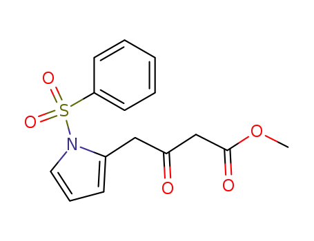 methyl 3-oxo-4-(1-phenylsulfonyl-2-pyrrolyl)butanoate
