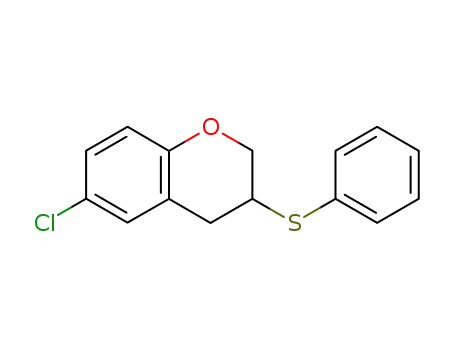 Molecular Structure of 126707-99-1 (6-chloro-3-(phenylthio)chroman)