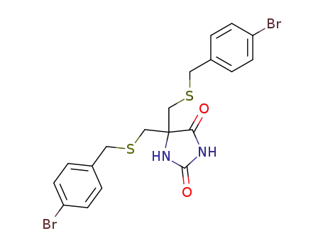 5,5-bis{[(4-bromobenzyl)sulfanyl]methyl}imidazolidine-2,4-dione