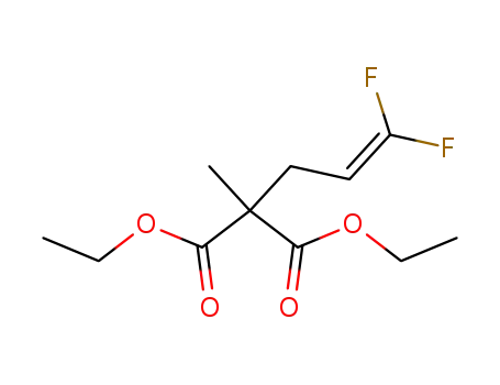 Molecular Structure of 288302-72-7 (diethyl 2-(3,3-difluoroprop-2-enyl)isobutan-1,3-dioate)