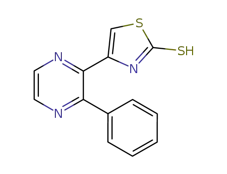 2(3H)-Thiazolethione, 4-(3-phenylpyrazinyl)-