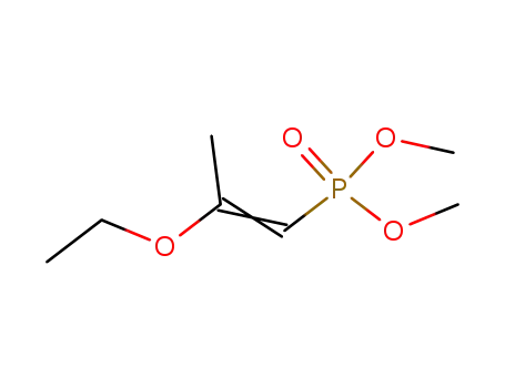 Molecular Structure of 73542-47-9 (dimethyl 2-ethoxypropenylphosphonate)