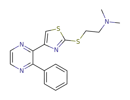 Ethanamine, N,N-dimethyl-2-[[4-(3-phenylpyrazinyl)-2-thiazolyl]thio]-