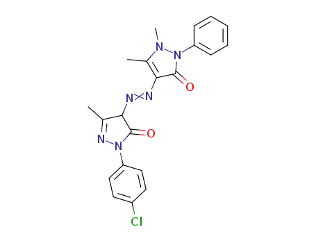 4-[1-(4-Chloro-phenyl)-3-methyl-5-oxo-4,5-dihydro-1H-pyrazol-4-ylazo]-1,5-dimethyl-2-phenyl-1,2-dihydro-pyrazol-3-one