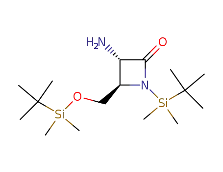 (3S,4R)-3-Amino-1-(tert-butyl-dimethyl-silanyl)-4-(tert-butyl-dimethyl-silanyloxymethyl)-azetidin-2-one