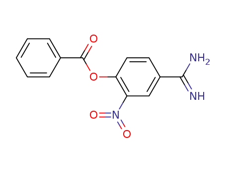 Benzoic acid 4-carbamimidoyl-2-nitro-phenyl ester