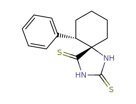 Molecular Structure of 83344-85-8 (2-phenylcyclohexane-1-spiro-5'-(2',4'-dithiohydantoin))