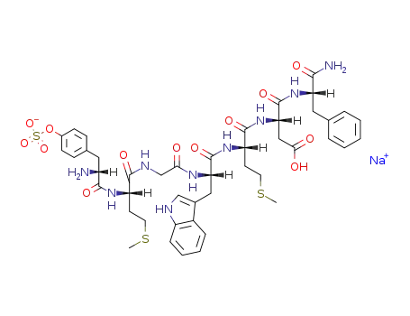 H-D-Tyr(SO<sub>3</sub>H)-Met-Gly-Trp-Met-Asp-Phe-NH<sub>2</sub> sodium salt
