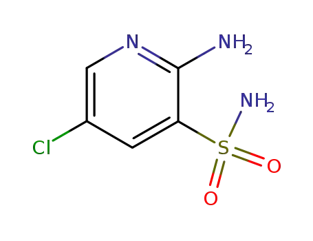 Molecular Structure of 163137-44-8 (2-AMINO-5-CHLORO-3-PYRIDINESULFONAMIDE)
