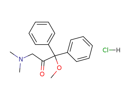 Molecular Structure of 28193-21-7 (3-(dimethylamino)-1-methoxy-1,1-diphenylpropan-2-one)