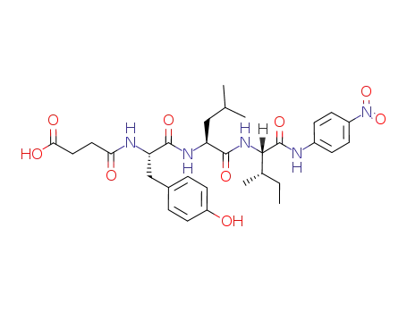Molecular Structure of 82155-58-6 (Suc-Tyr-Leu-Ile-pNA)