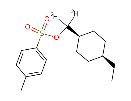 cis-4-ethylcyclohexane<α,α-(2)H2>methanol 4'-methylbenzenesulfonate