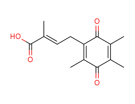 (E)-6-(3-carboxy-2-butenyl)-2,3,5-trimethyl-1,4-benzoquinone