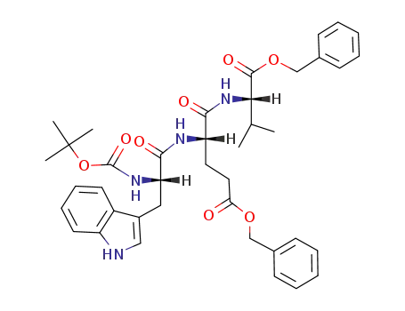 L-Valine,
N-[N-[N-[(1,1-dimethylethoxy)carbonyl]-L-tryptophyl]-L-a-glutamyl]-,
bis(phenylmethyl) ester