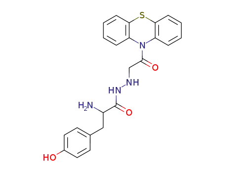 Molecular Structure of 84409-82-5 (L-Tyrosine, 2-(2-oxo-2-(10H-phenothiazin-10-yl)ethyl)hydrazide)