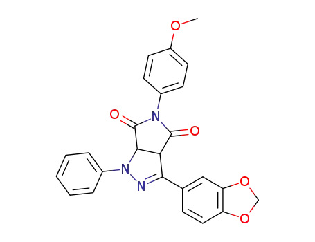 3-Benzo[1,3]dioxol-5-yl-5-(4-methoxy-phenyl)-1-phenyl-3a,6a-dihydro-1H-pyrrolo[3,4-c]pyrazole-4,6-dione