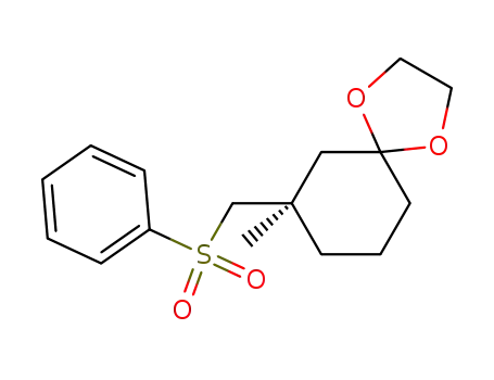 1,4-Dioxaspiro[4.5]decane, 7-methyl-7-[(phenylsulfonyl)methyl]-, (R)-