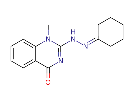 Molecular Structure of 89098-92-0 (2,4(1H,3H)-Quinazolinedione, 1-methyl-, 2-(cyclohexylidenehydrazone))