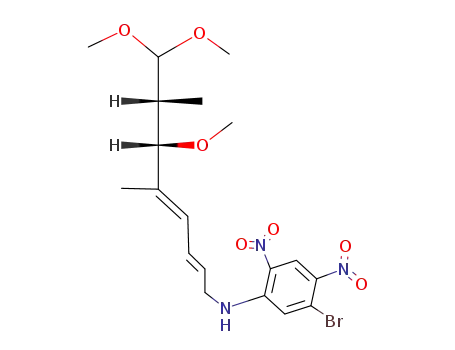 (2R,3S,4E,6E)-8-<(3-bromo-4,6-dinitrophenyl)amino>-3-methoxy-2,4-dimethyl-4,6-octadienal dimethyl acetal