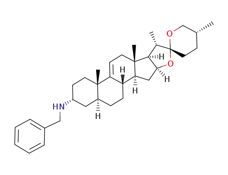 3α-benzylamino-(25R)-spirost-9(11)-ene
