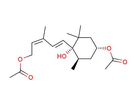 Acetic acid (1R,4R,5R)-4-((1E,3Z)-5-acetoxy-3-methyl-penta-1,3-dienyl)-4-hydroxy-3,3,5-trimethyl-cyclohexyl ester