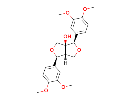 1H,3H-Furo[3,4-c]furan-3a(6aH)-ol,1,4-bis(3,4-dimethoxyphenyl)dihydro-, (1R,3aR,4S,6aS)-rel- cas  597-01-3