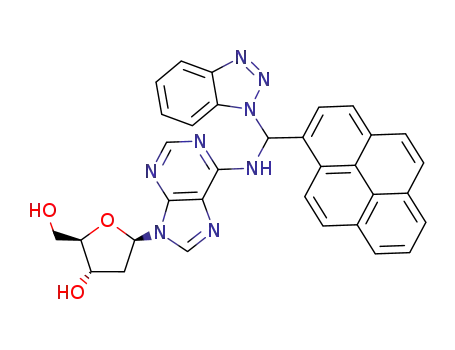 N<sup>6</sup>-[(1H-benzotriazol-1-yl)(pyren-1-yl)methy]-2'-deoxyadenosine