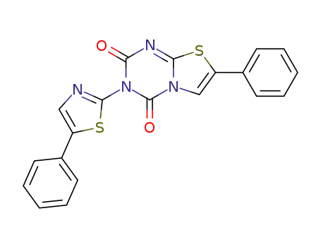 2-phenyl-6-(5-phenyl-2-thiazolyl)-5H-thiazolo<3,2-a><1,3,5>triazine-5,7(6H)-dione