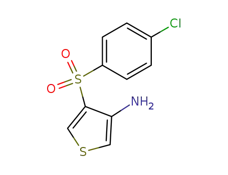 Molecular Structure of 175201-48-6 (3-AMINO-4-(4-CHLOROBENZENESULFONYL)THIOPHENE)