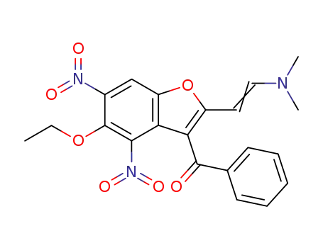 3-benzoyl-5-ethoxy-2-(β-dimethylaminovinyl)-4,6-dinitrobenzofuran