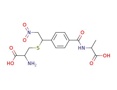 L-Cysteine,
S-[1-[4-[[(1-carboxyethyl)amino]carbonyl]phenyl]-2-nitroethyl]-