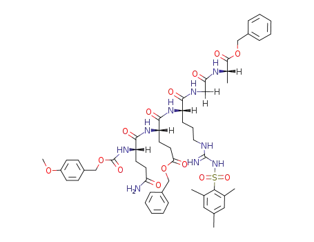 Z(OMe)-Gln-Glu(OBzl)-Arg(Mts)-Gly-Ala-OBzl