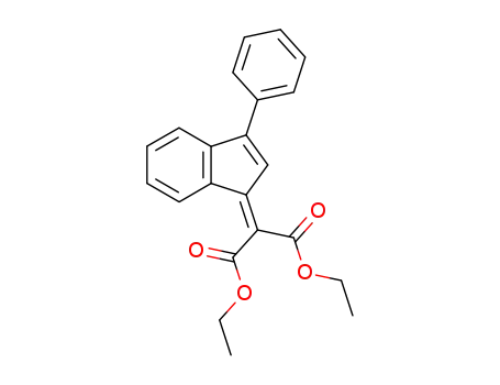 diethyl 2-(3'-phenyl-1H-inden-1'-ylidene)propane-1,3-dioate