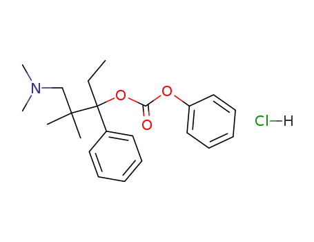 Carbonic acid 3-dimethylamino-1-ethyl-2,2-dimethyl-1-phenyl-propyl ester phenyl ester; hydrochloride
