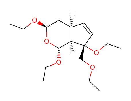 (1R,3R,4aS,7S,7aS)-1,3,7-Triethoxy-7-ethoxymethyl-1,3,4,4a,7,7a-hexahydro-cyclopenta[c]pyran