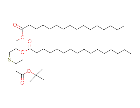 Molecular Structure of 167768-04-9 (6,7-bis(palmitoyloxy)-3-methyl-4-thiaheptanoic acid t-butyl ester)