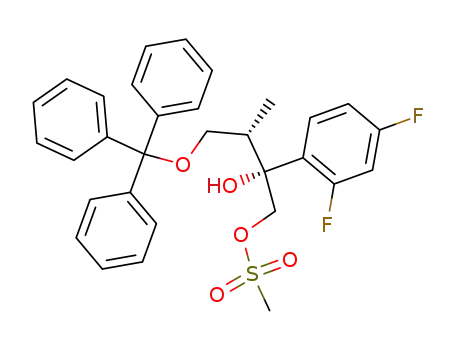 Methanesulfonic acid (2R,3S)-2-(2,4-difluoro-phenyl)-2-hydroxy-3-methyl-4-trityloxy-butyl ester