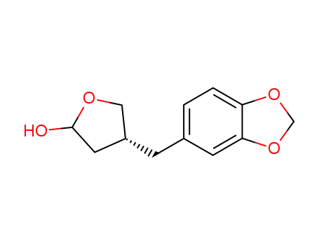 (4R)-(+)-2-hydroxy-4-piperonyl-tetrahydrofuran